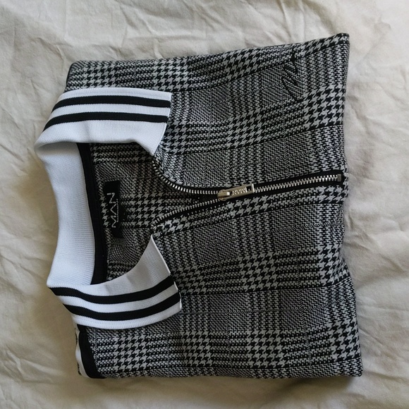 Boohoo Man Jacquard 1/4 Zip Polo Shirt - Picture 4 of 8